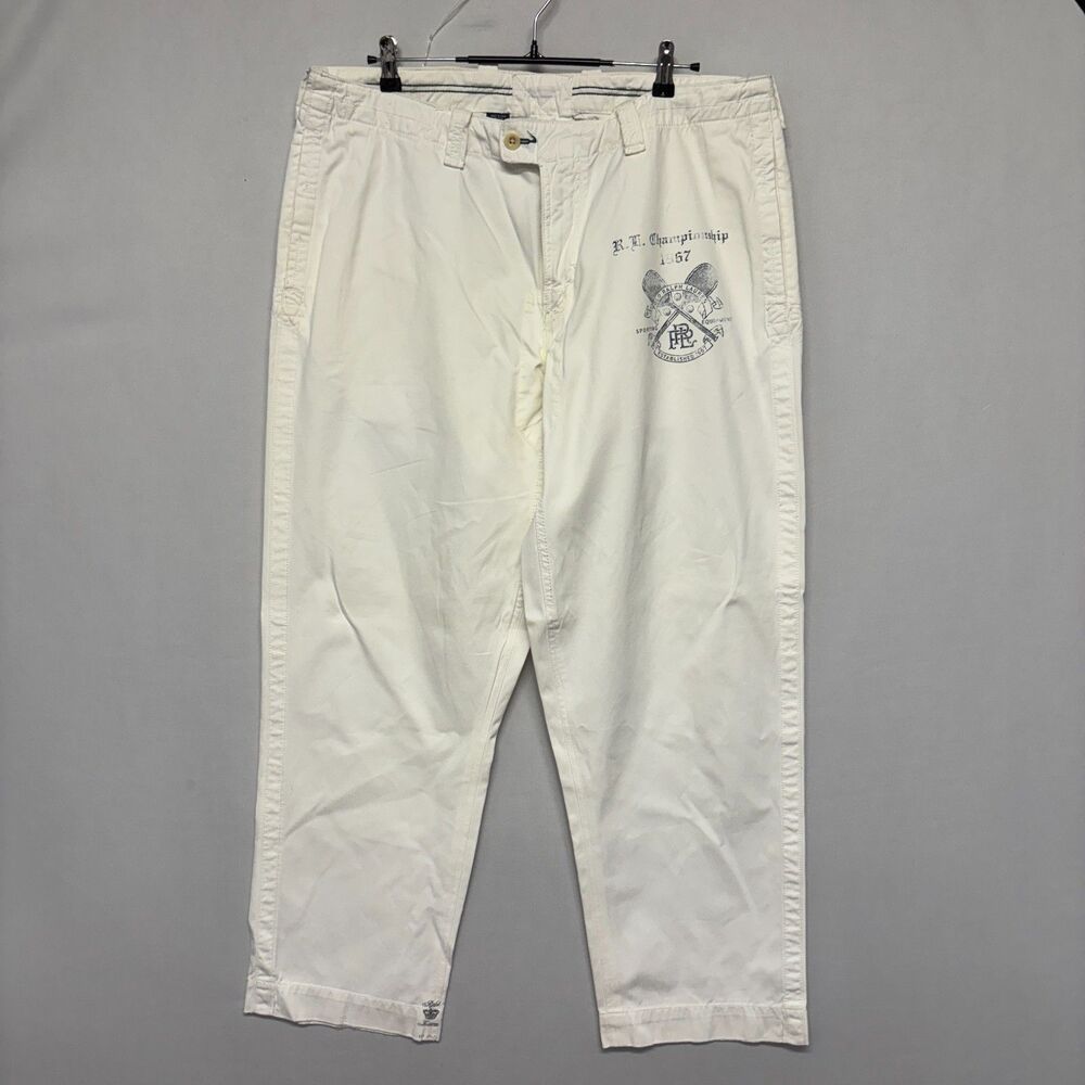 Vintage Polo Ralph Lauren Size 38x32 R.L. Championship 1967 Chino Pants D130 -28